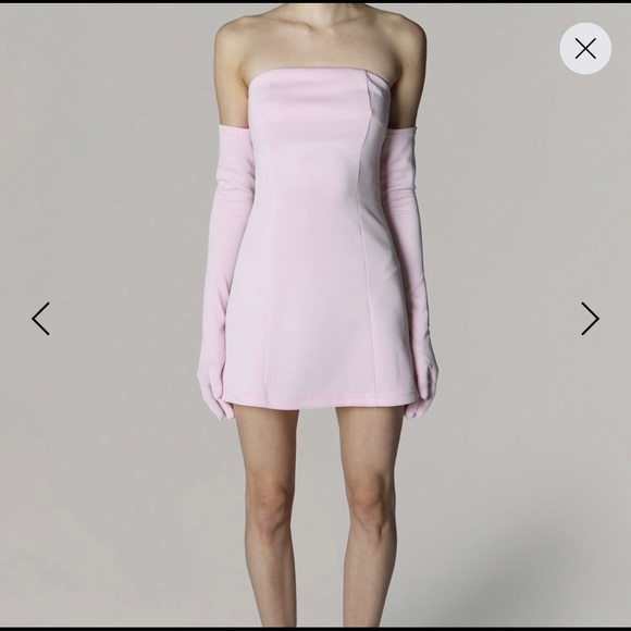 MISCREANTS CUPID DRESS & GLOVES IN PINK SIZE 8,10